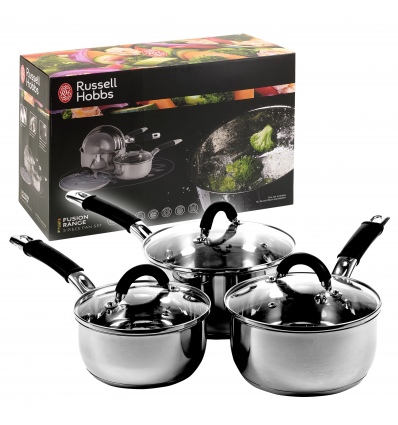 Russell Hobbs Fusion 3 Piece Pan Set CS00612AS