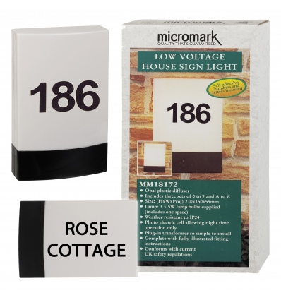 Micromark House Number Light  [18172] | 2014
