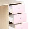Malibu Pink Desk 3 Drawer [719/1675]