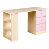 Malibu Pink Desk 3 Drawer [719/1675]