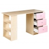 Malibu Pink Desk 3 Drawer [719/1675]