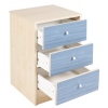 Malibu Blue Bedside Chest 3 Drawer [719/1709]