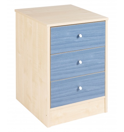 Malibu Blue Bedside Chest 3 Drawer [719/1709]