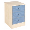 Malibu Blue Bedside Chest 3 Drawer [719/1709]