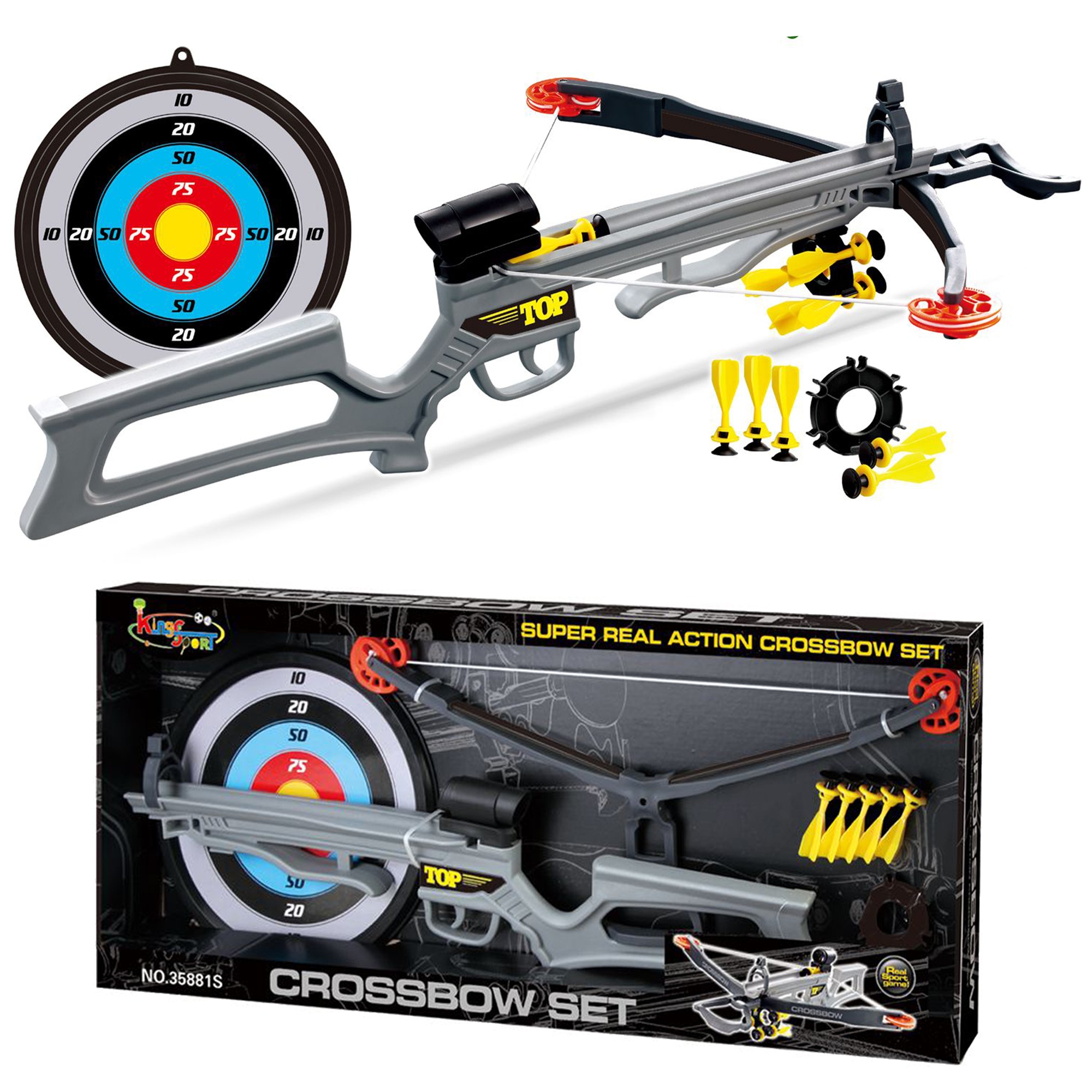 Children Infrared Crossbow Gun Set With Arrows Target Kids Play