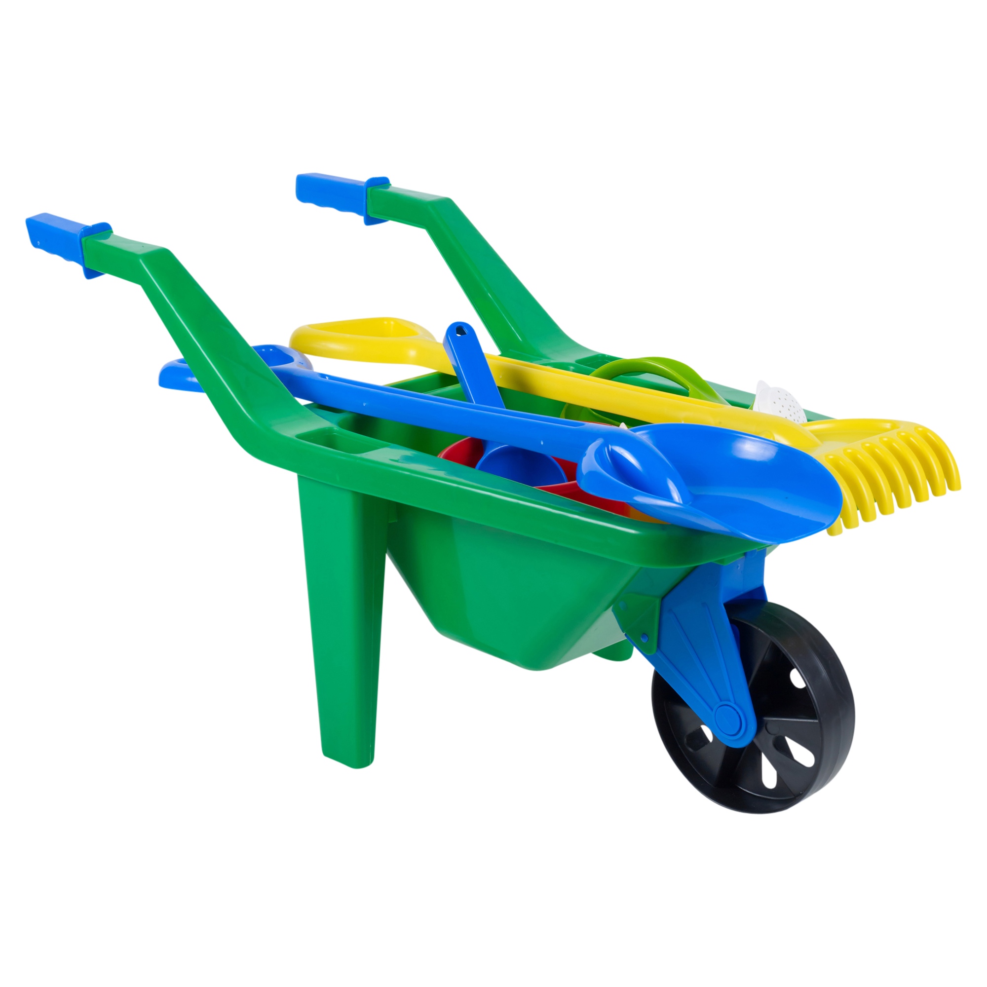 Kids Plastic Wheelbarrow Beach Bucket Play Toy Set Sandbox Summer